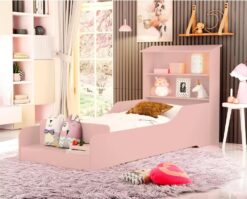 Cama Juvenil Liz Rosé - MADEC/VJ MÓVEIS