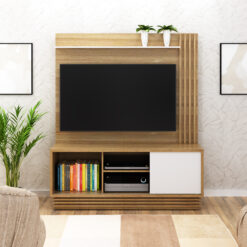 Home até 42″ HO 1005 Naturale/Off White – TECNO MÓBILI