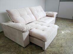 Sofá Retrátil e Reclinável México 2,50 m Bege – LEO DECOR