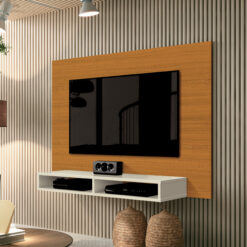 Painel Fox New Cedro/Off White - EDN MÓVEIS