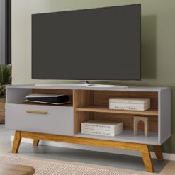 Rack até 55″ Paládio Off White/Cinamomo – BECHARA