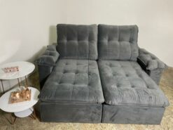 Sofá Retrátil e Reclinável Imperial 2,30 m Cinza – IMPÉRIO ESTOFADOS