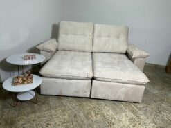Sofá Retrátil e Reclinável Imperial 200 Bege – IMPÉRIO ESTOFADOS