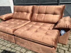 Sofá Retrátil e Reclinável México 290 Caramelo – LEO DECOR