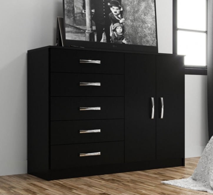 Cômoda Sapateira Dupla Miracema Preto – PRIMÍCIAS – Privilége Home