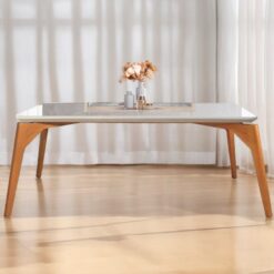 Mesa Tiradentes 120 Imbuia Natural/Off White - MARKA MÓVEIS