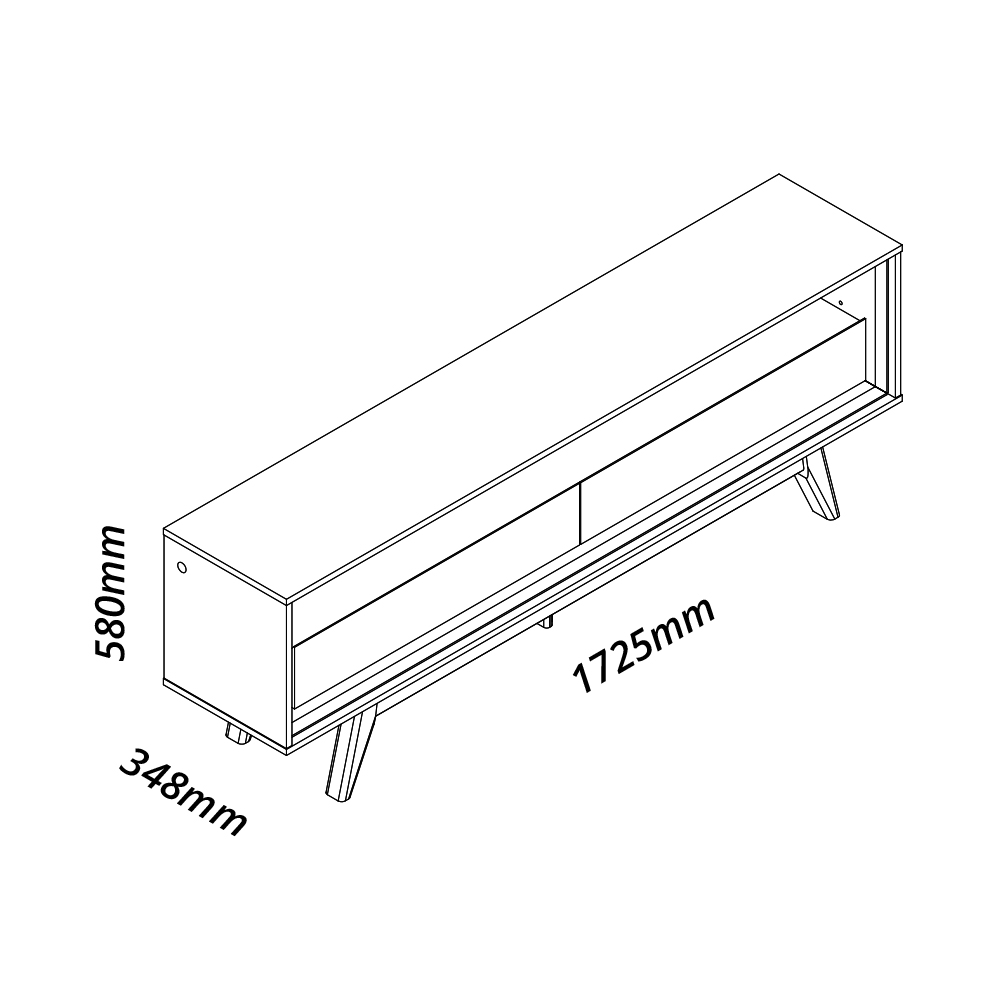 Rack ate 65″ Requinte 172 Naturale/Off White – GELIUS – Privilége