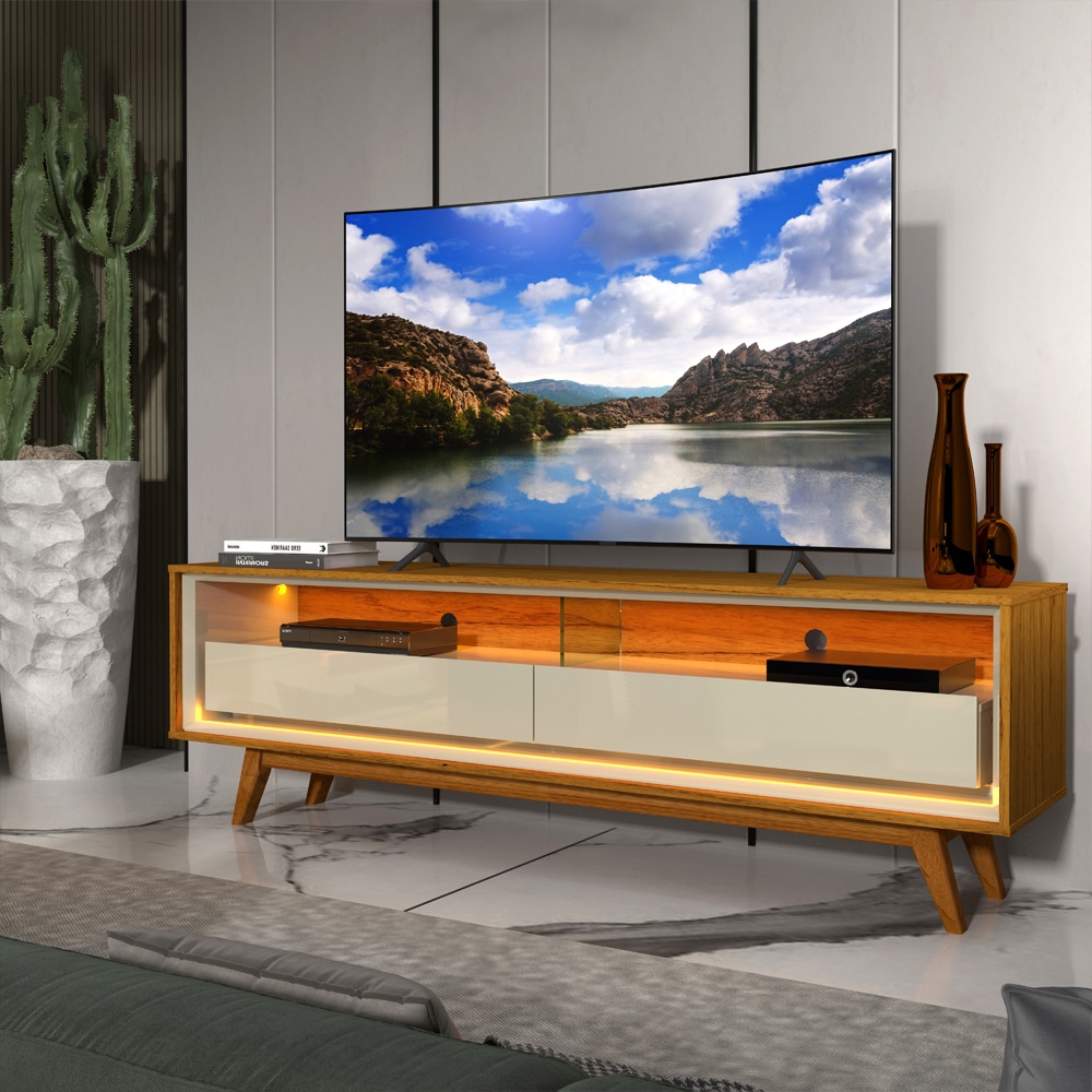 Rack ate 65″ Requinte 172 Naturale/Off White – GELIUS – Privilége