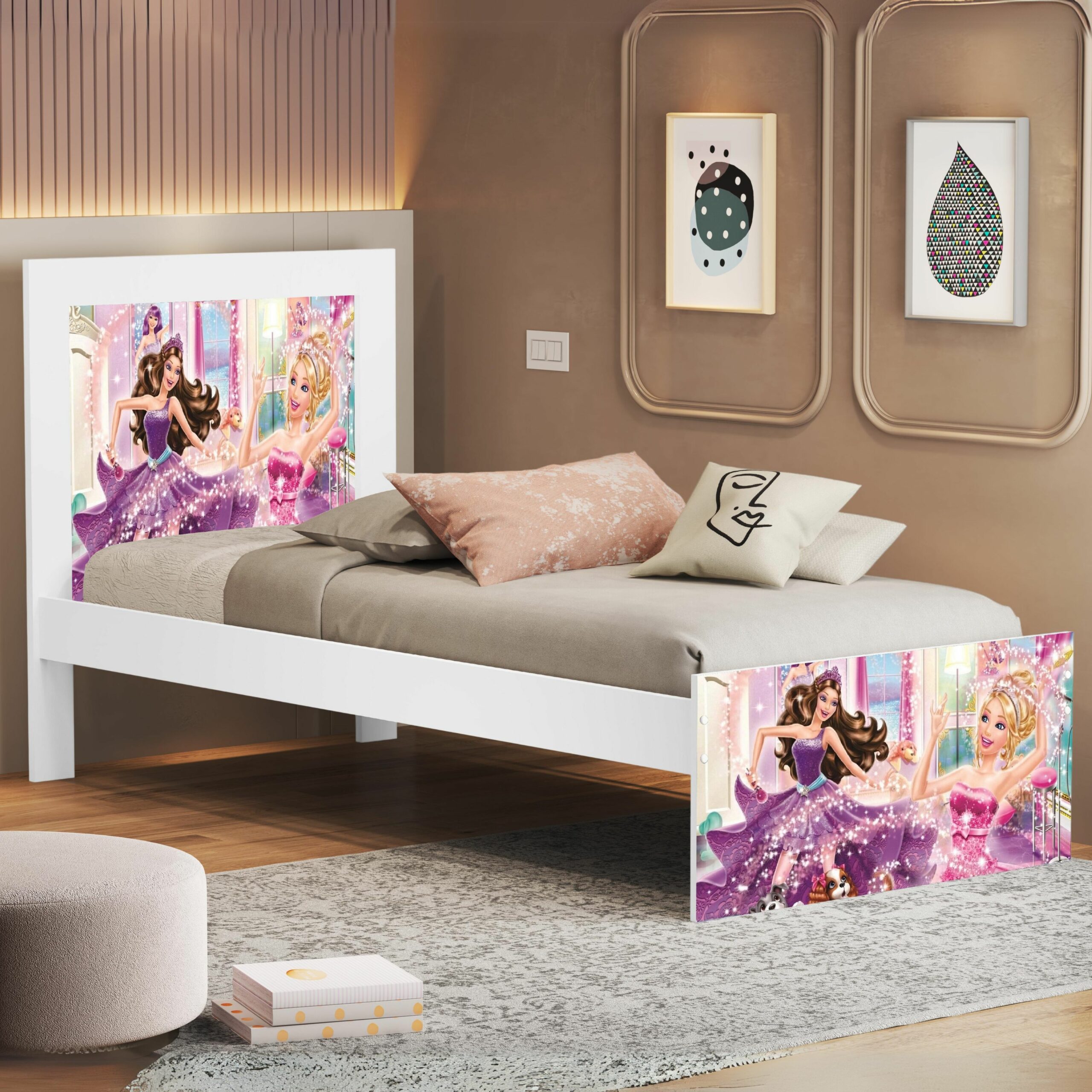 Camas De Barbie Para MuÃ±ecas Cama Solteiro Marina (Menina) Barbie