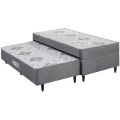 Cama Box Solteiro com Auxiliar Prestige D28 Molas Ensacadas - ECOTEC