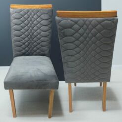 Kit 2 Cadeiras Hamburgo Mel/Grafite - ART ASSENTOS