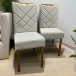 Kit 2 Cadeiras Malu Nature Prata – CLEFATOS DECOR