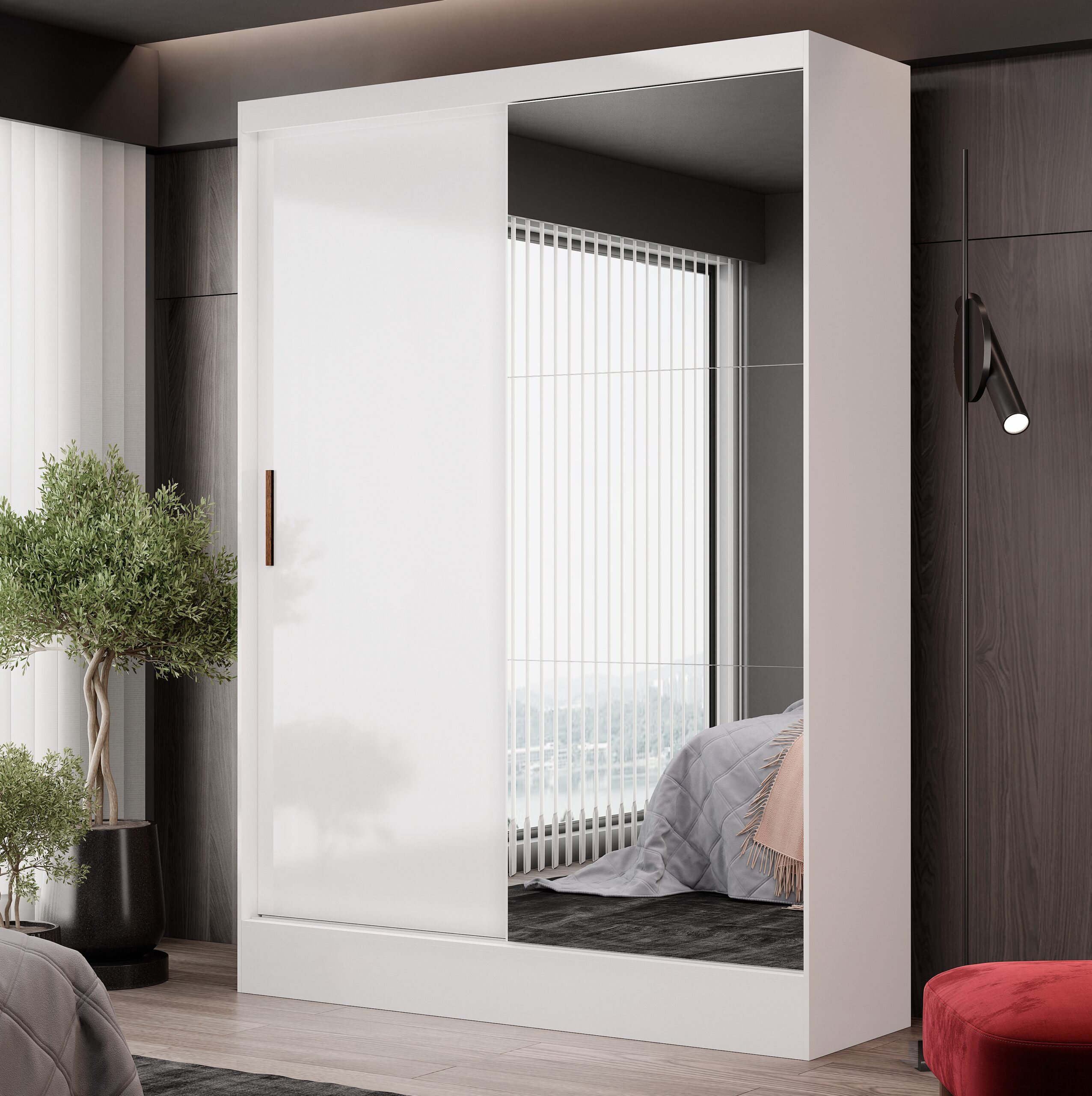 Guarda-Roupa 2 Portas Santiago(Belém) Plus 1,31 m Branco - CARIOCA MÓVEIS