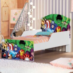 Mini Cama Juvenil Livia (Menino) Vingadores 404188 - MADEC MOVEIS
