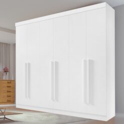 Guarda-Roupa 6 Portas Da Vinci Branco – D’DORO MÓVEIS