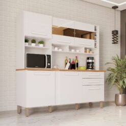 Kit Cozinha Alexia Branco Neve - IMOP