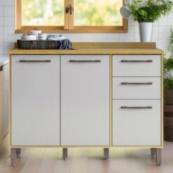 Balcão Austria Cinamomo/OffWhite Valdemóveis