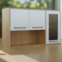 Armário de Cozinha Aéreo Austria Cinamomo/OffWhite Valdemóveis