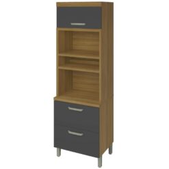 Paneleiro Nicho Duplo Princesa Freijó/Grafite - NESHER