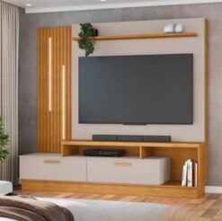 Home até 65" Despertar Cinamomo/Off White - JCM MOVELARIA