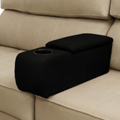 Lego Console Universal para Sofá Corino Preto - SOLAR MÓVEIS