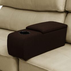 Lego Console Universal para Sofá Corino Marrom - SOLAR MÓVEIS