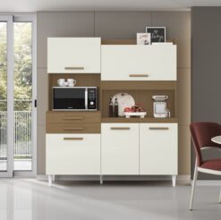 Kit Cozinha Isis 1,82 m Atacama/Off White - ARAMÓVEIS