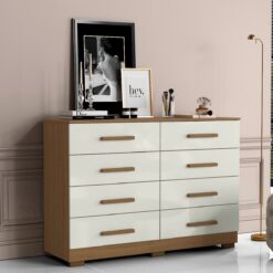 Cômoda 8 Gavetas Atacama/Off White - ARAMÓVEIS