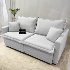 Sofá Cama Retrátil Positano 1,80 m Linho Gelo 07 - INNOVE ESTOFADOS