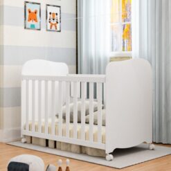 Berço Americano Uli Branco Brilho - PEROBA MÓVEIS