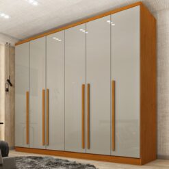 Guarda-Roupa Sevila/Aracena Cinamono/Off White - Tcil