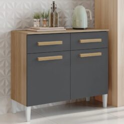 Balcão Juma/Lilian Atacama/Grafite – ARAMÓVEIS