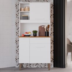 Kit Cozinha Lia 0,83 m Branco - SALLÊTO