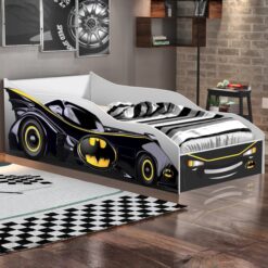 Cama Solteiro Carro Black Batman - GABRIELLI