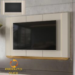 Painel ate 75" Santorini Off White/Tauari Fosco - LINEA BRASIL