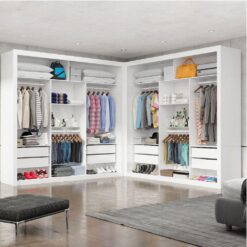 Closet Veneza/Clara/Berlim 1,855 m x 1,855 m Branco – CARIOCA MÓVEIS