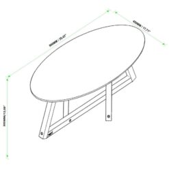 Mesa De Centro Classic Off White/nature - Tebarrot Do Brasil