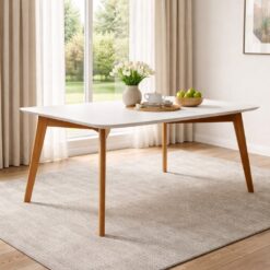 Mesa Anne 180 Mel/Off White - HR MOVELARIA