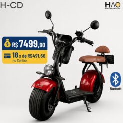 Moto Elétrica H-CD FAN Vermelho - HAO ELETRIC MOTORS