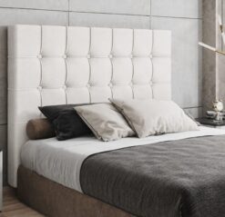 Cabeceira Queen Paris Linho Branco – L.S SILVA