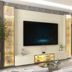 Home Suspenso até 85" Luminare Reflecta com Duas Torres 293 Off White - GELIUS (ESPECIAL)