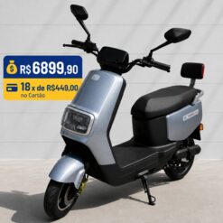 Moto Elétrica konec 800 Cinza