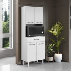 Paneleiro/Kit Cozinha 4P1G Balli Branco - ARAMÓVEIS