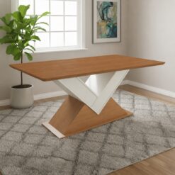 Mesa Amora BA35 160 (S/Vidro) Canela/Off White – KAPPESBERG