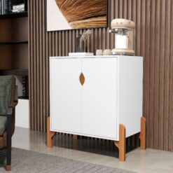 Buffet 2 Portas Perseu Branco/Cedro - SAL MOVELARIA
